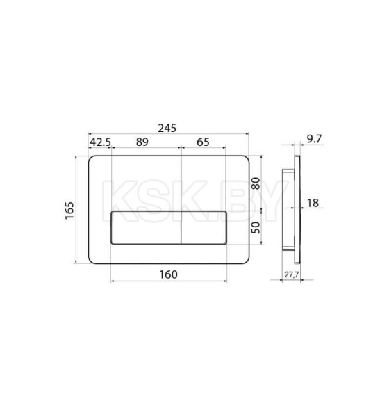 Кнопка для инсталляции IDDIS.010, UNI10W0I77 белая (UNI10W0I77) 