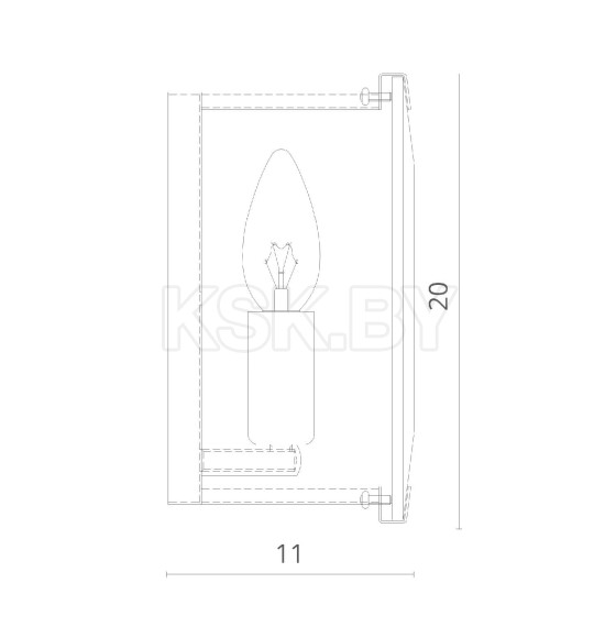 Светильник настенный Divinare OSTIN 1100/02 AP-1 (1100/02 AP-1) 