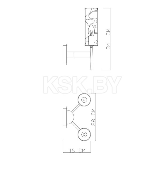 Светильник настенный Divinare SHAM 4505/17 AP-2 (4505/17 AP-2) 