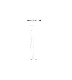 Светильник подвесной Arte Lamp SABIK A6010SP-1BK