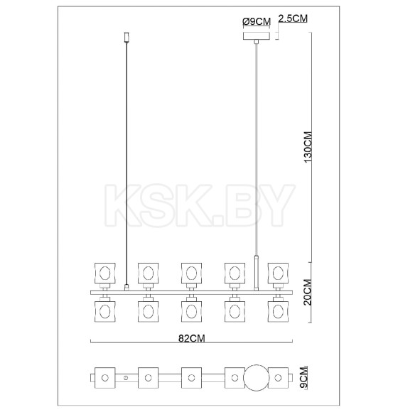 Светильник подвесной Divinare ALESSANDRO 7205/17 SP-10 (7205/17 SP-10) 