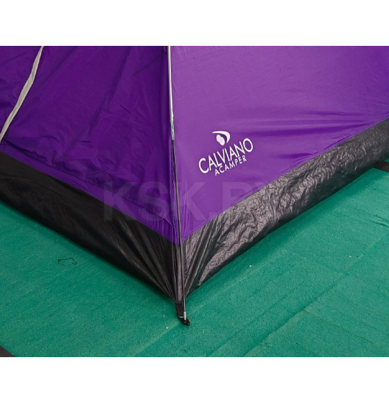 Палатка туристическая Сalviano ACAMPER Domepack 2 purple (2-местная 2500 мм/ст) 200х120х95см