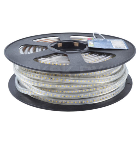 Светодиодная лента 120Led 10W 220V IP67 белый 6500K ULS--2835-120LED Uniel (UL-00006480) 