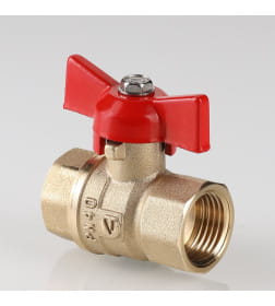 Кран шаровой  1/2" вн.-вн, рукоятка бабочка  (PN40) VALTEC СТАНДАРТ