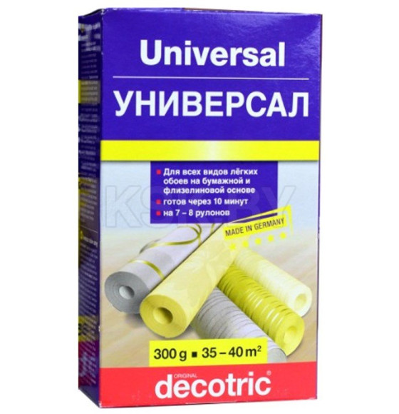 Клей обойный Decotric универсальный, 300 г