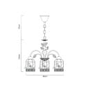 Светильник подвесной Arte Lamp CINCIA A5090LM-5WG (A5090LM-5WG) 