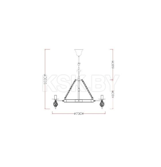 Светильник подвесной Arte Lamp CARTWHEEL A4550LM-6CK (A4550LM-6CK) 