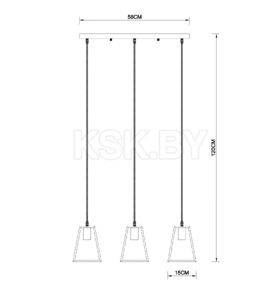 Светильник подвесной Arte Lamp BRUSSELS A8030SP-3WH (A8030SP-3WH) 