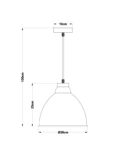 Светильник подвесной Arte Lamp BRACCIO A2055SP-1WH