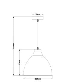 Светильник подвесной Arte Lamp BRACCIO A2055SP-1AB
