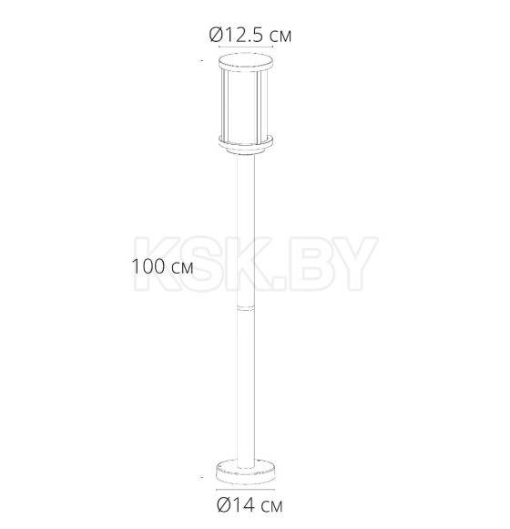 Уличный светильник Arte Lamp TORONTO A1036PA-1BK (A1036PA-1BK) 