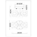 Светильник настенный Divinare ALESSANDRO 7205/17 AP-2 (7205/17 AP-2) 