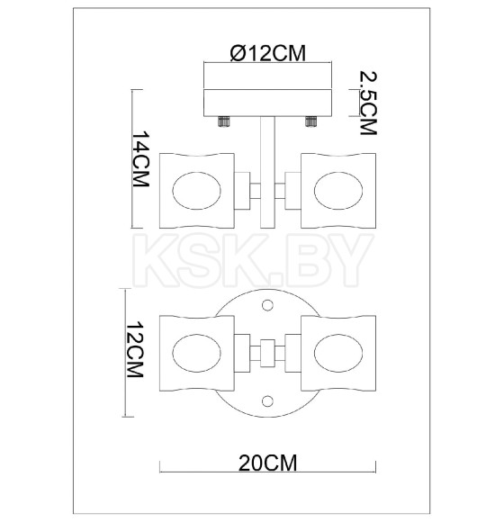 Светильник настенный Divinare ALESSANDRO 7205/17 AP-2 (7205/17 AP-2) 