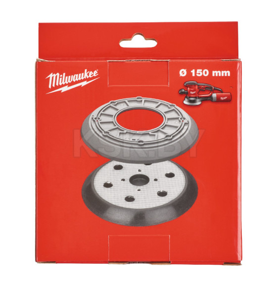 Шлифовальная подошва Milwaukee Ø 150 мм 6 отверстий для ROS 150 E-2 (4932430145) 