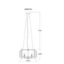 Светильник подвесной Arte Lamp JASTIN A2848SP-3GO (A2848SP-3GO) 
