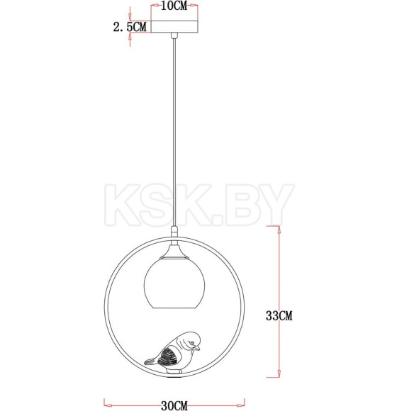 Светильник подвесной Arte Lamp GEMELLI A2150SP-1WG (A2150SP-1WG) 