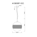 Светильник подвесной Arte Lamp GALACTICA A1583SP-1CC (A1583SP-1CC) 