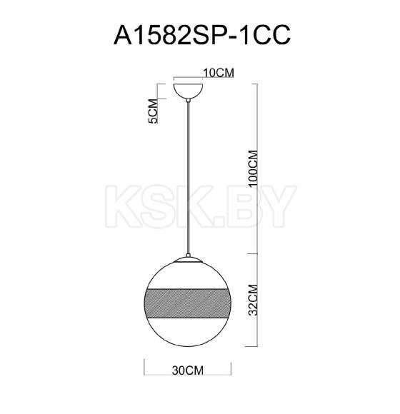 Светильник подвесной Arte Lamp GALACTICA A1582SP-1CC (A1582SP-1CC) 