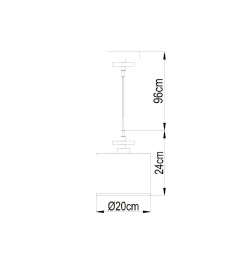 Светильник подвесной Arte Lamp FURORE A3990SP-1CC