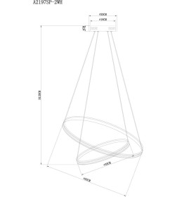 Светильник подвесной Arte Lamp FRODO A2197SP-2WH