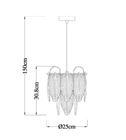 Светильник подвесной Arte Lamp EVIE A4052SP-1SG