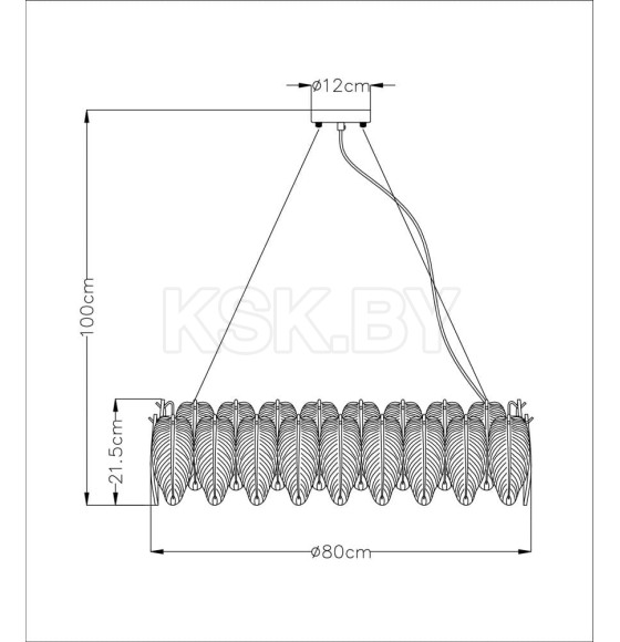 Светильник подвесной Arte Lamp EVIE A4052SP-12SG (A4052SP-12SG) 