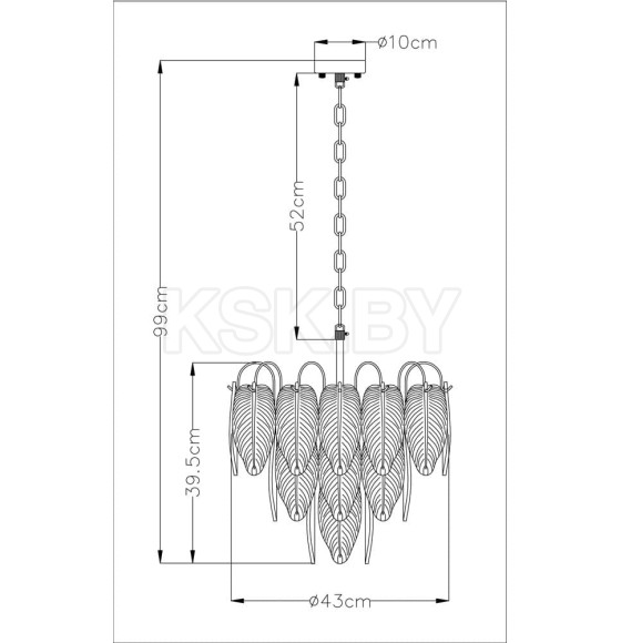 Светильник подвесной Arte Lamp EVIE A4052LM-6SG (A4052LM-6SG) 