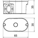 Коробка установочная UG 30-WA-D 2*35мм для светильников, с крышкой, 650°С, h=35мм, для спл. стен Obo-Rettermann (2003732) 