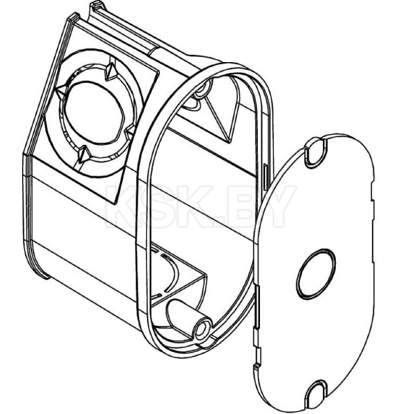 Коробка установочная UG 30-WA-D 2*35мм для светильников, с крышкой, 650°С, h=35мм, для спл. стен Obo-Rettermann (2003732) 