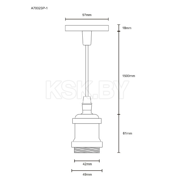 Светильник подвесной Arte Lamp ELECTRA A7002SP-1AB (A7002SP-1AB) 