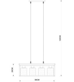 Светильник подвесной Arte Lamp DUBLIN A7025SP-4BK