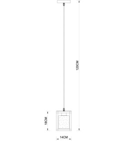 Светильник подвесной Arte Lamp DUBLIN A7025SP-1BK