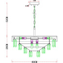 Светильник подвесной Arte Lamp DIADEM A1002LM-8CC (A1002LM-8CC) 