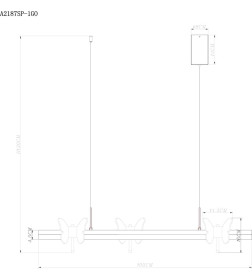 Светильник подвесной Arte Lamp DARCY A2187SP-1GO