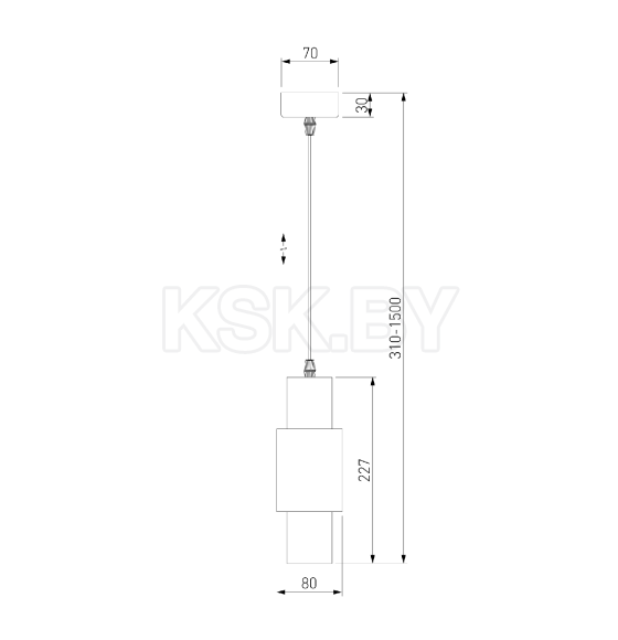 Светильник подвесной / белый/матовое серебро 50204/1 LED (a051716) 