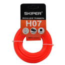 Леска ф 2.7 мм х 15 м квадратн. сеч. (оранж.) SKIPER H07 (H07) 