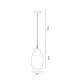 Светильник подвесной Arte Lamp BICCHIERE A4282SP-1CC