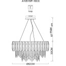 Светильник подвесной Arte Lamp NICOLETTA A1051SP-10CC (A1051SP-10CC) 