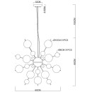 Светильник подвесной Arte Lamp MOLECULE A8313SP-9CC (A8313SP-9CC) 