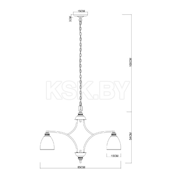 Светильник подвесной Arte Lamp BONITO A9518LM-8BA (A9518LM-8BA) 