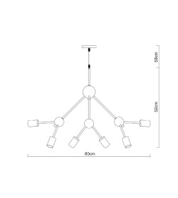 Светильник подвесной Arte Lamp MATRIX A3064SP-12WH