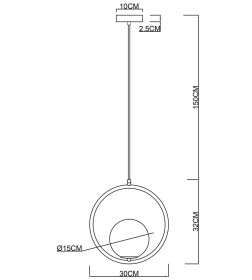 Светильник подвесной Arte Lamp MATISSE A7741SP-1AB