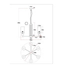 Светильник подвесной Arte Lamp MATAR A4027LM-6PB (A4027LM-6PB) 