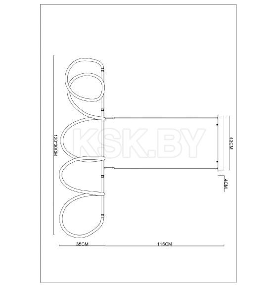 Светильник подвесной Arte Lamp KLIMT A2850SP-75BK (A2850SP-75BK) 