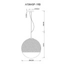 Светильник подвесной Arte Lamp JUPITER copper A7964SP-1RB (A7964SP-1RB) 