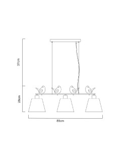 Светильник подвесной Arte Lamp PASSERO A4289SP-3WH