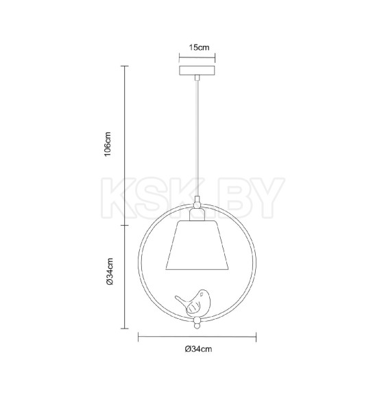 Светильник подвесной Arte Lamp PASSERO A4289SP-1WH (A4289SP-1WH) 