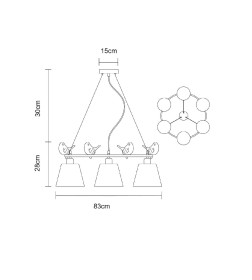 Светильник подвесной Arte Lamp PASSERO A4289LM-6WH