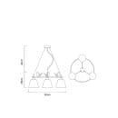 Светильник подвесной Arte Lamp PASSERO A4289LM-3WH (A4289LM-3WH) 