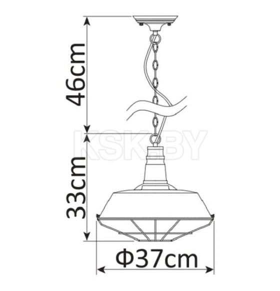 Светильник подвесной Arte Lamp PANDORA A9183SP-1BK (A9183SP-1BK) 